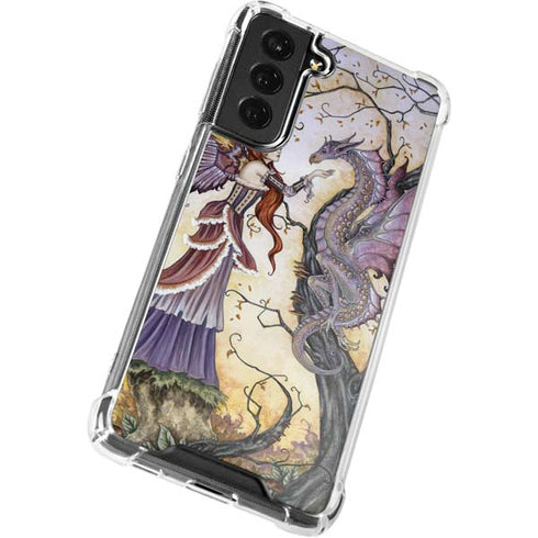 Amy Brown Dragon Charmer Fairy Galaxy S21 FE Clear Case